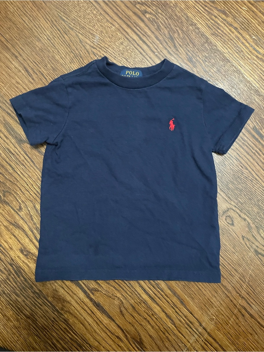 Polo by Ralph Lauren Navy Short-Sleeve Tee with Red Pony